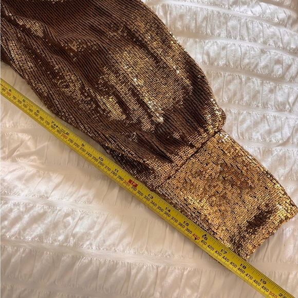 A.L.C. Gold Long Sleeve Dress - Picture 8 of 13